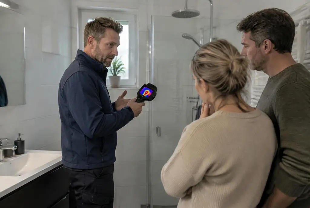 Lekdetectie Heerde – specialist legt bevindingen uit aan bewoner